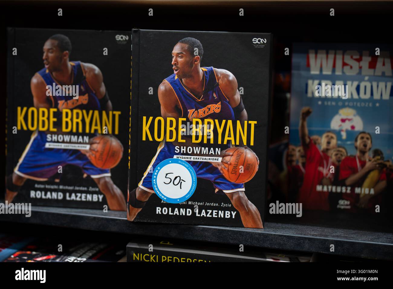A biography book about Kobe Bryant is seen in Krakow, Poland, on ...