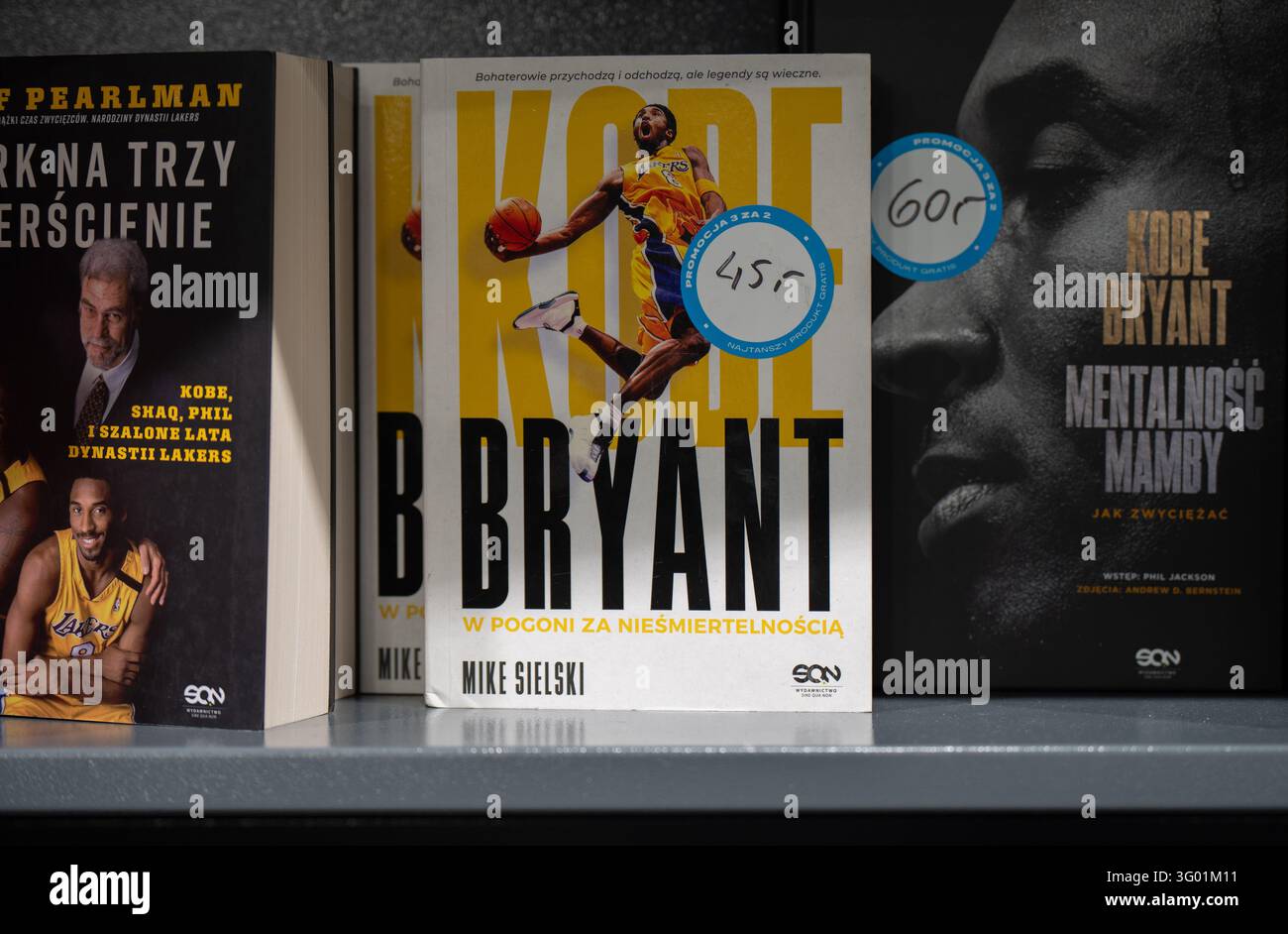 A biography book about Kobe Bryant is seen in Krakow, Poland, on ...