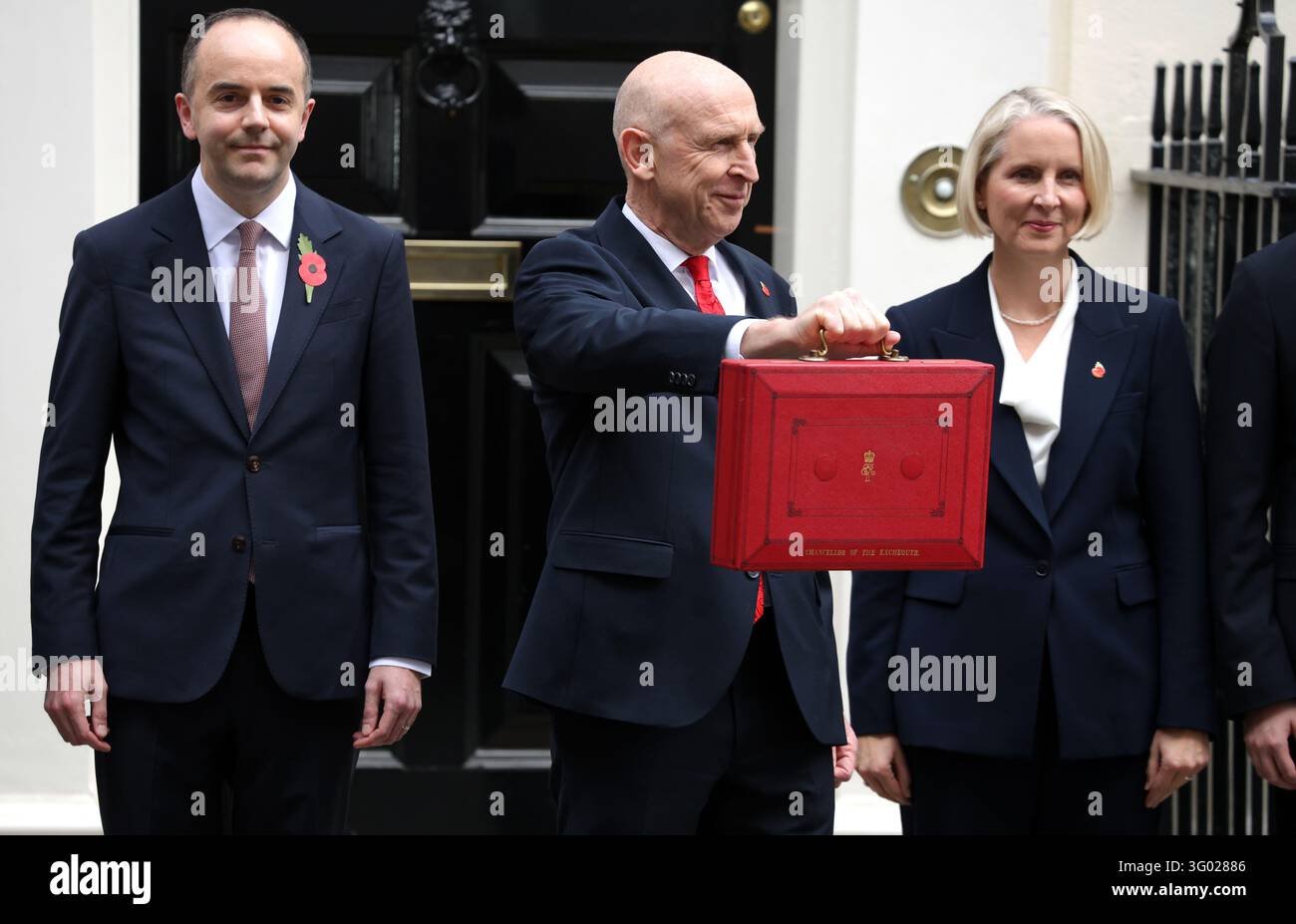 Chancellor John Healey leaves 11 Downing Street to present the Autumn ...