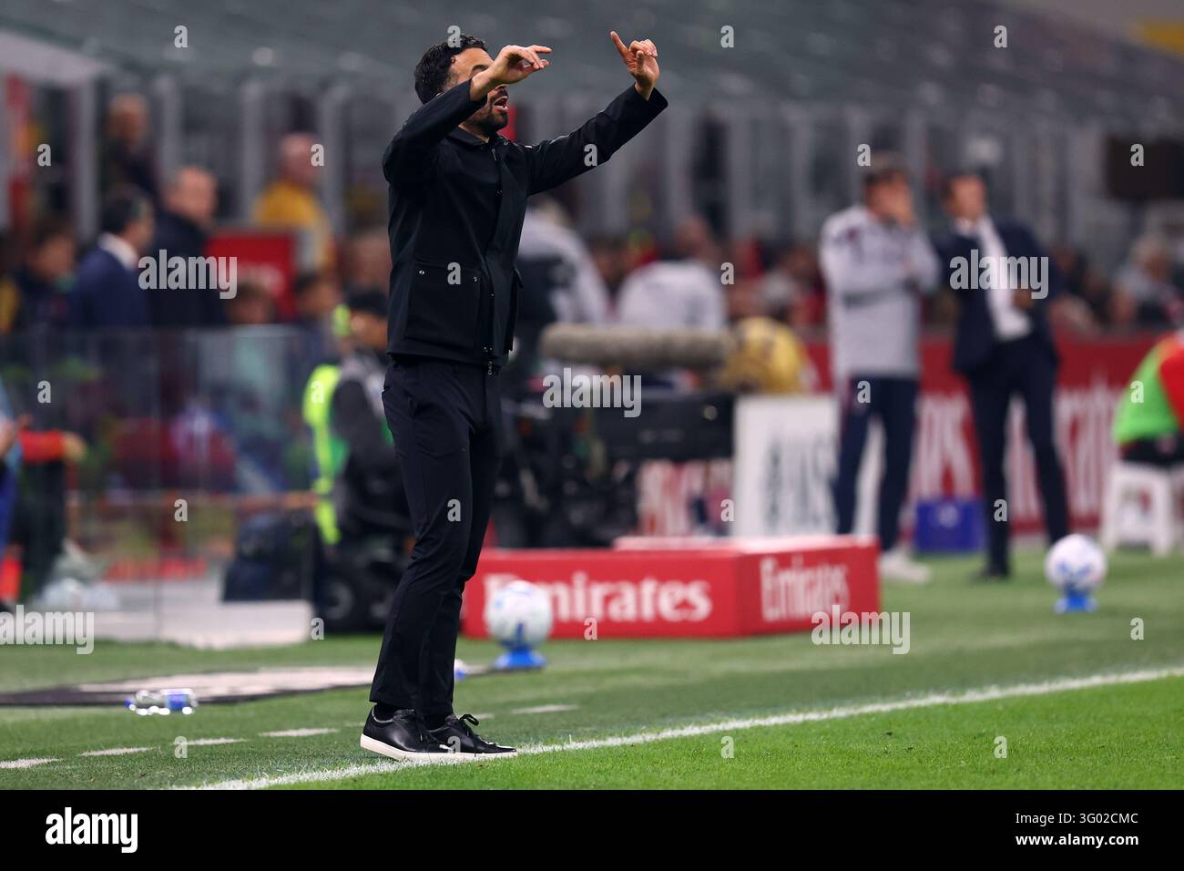 Ruben Amorim, head coach of Ac Milan gestures during the Serie A match ...