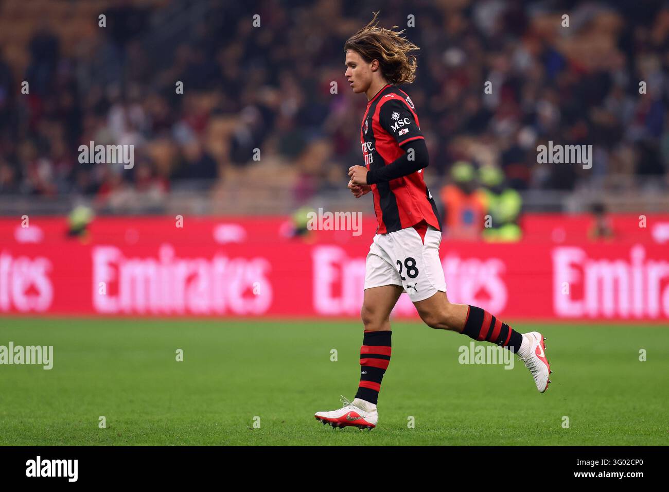 Christian Comotto of Ac Milan looks on during the Serie A match ...
