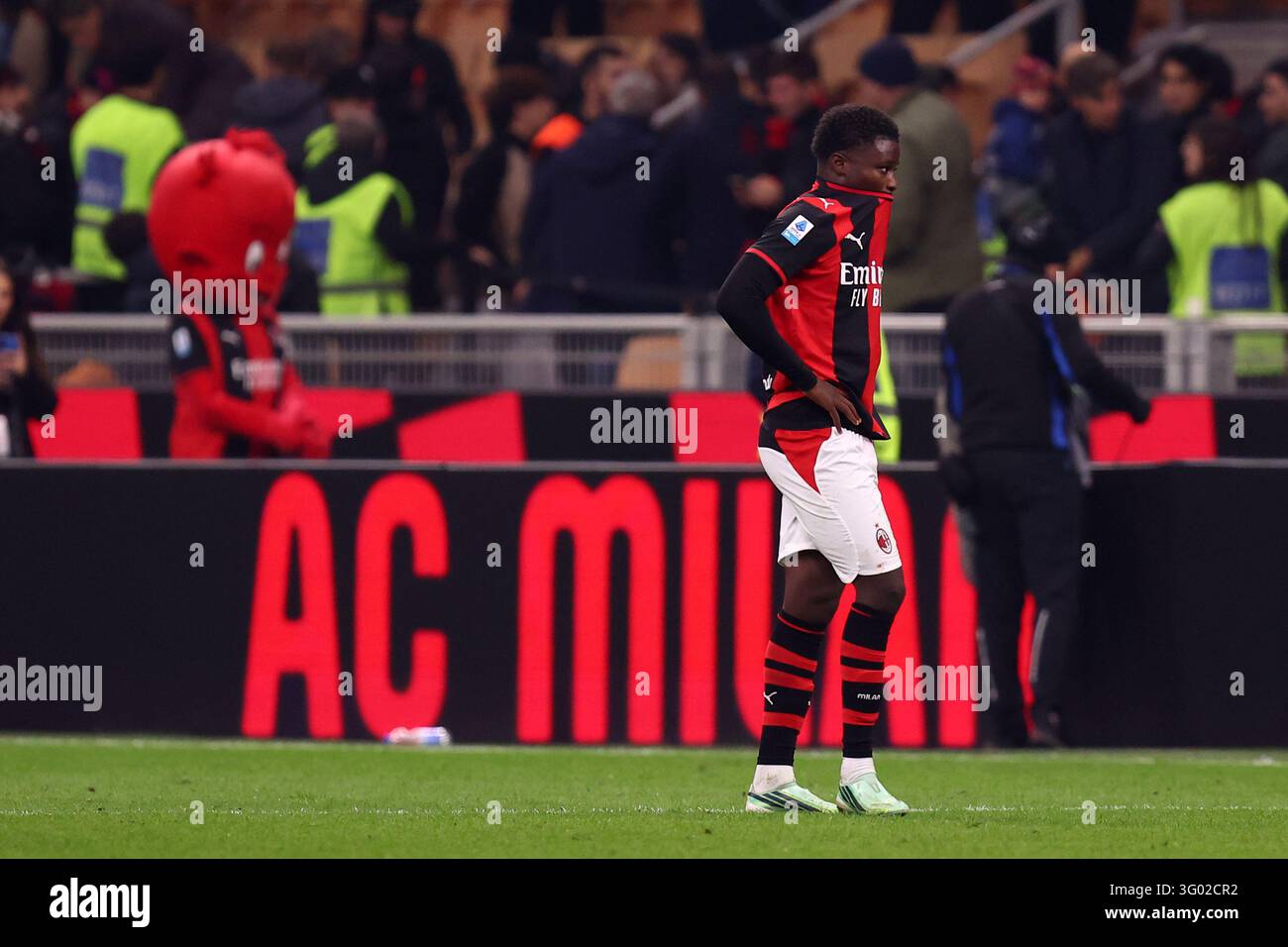 Alphadjo Cisse of Ac Milan looks dejected at the end of the Serie A ...