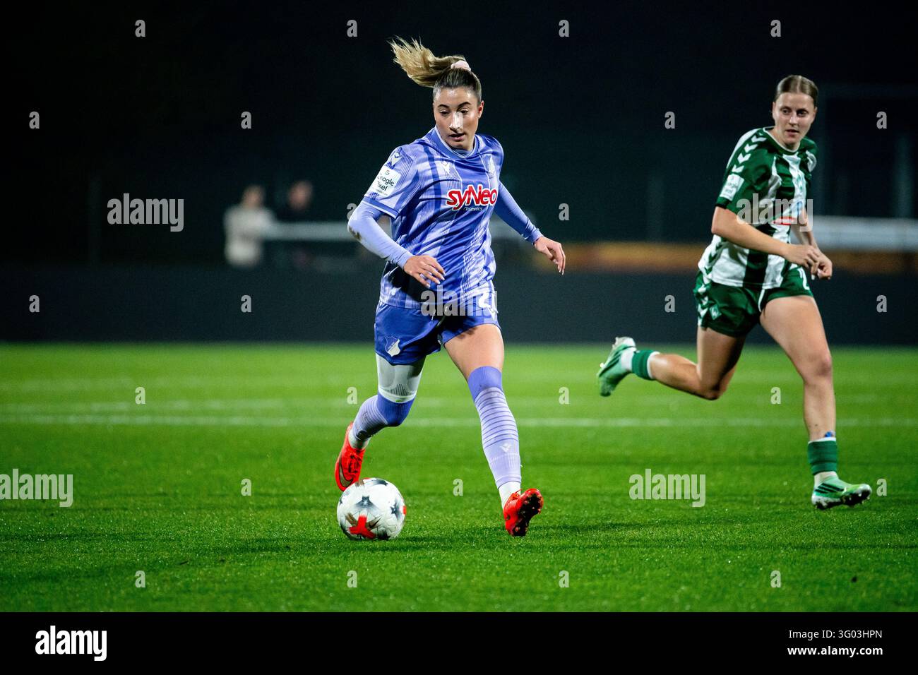 Janna Grimm (Hoffenheim, #26) on the ball DFB regulations prohibit any ...