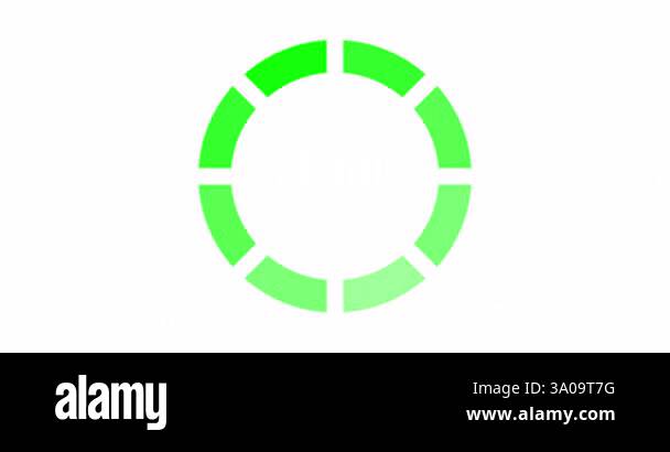 Simple Circle Loading loop animation on the white background. 4K ...