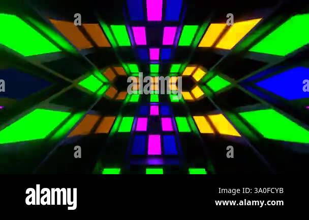 Exciting VJ loop on an abstract background with smooth flowing images ...