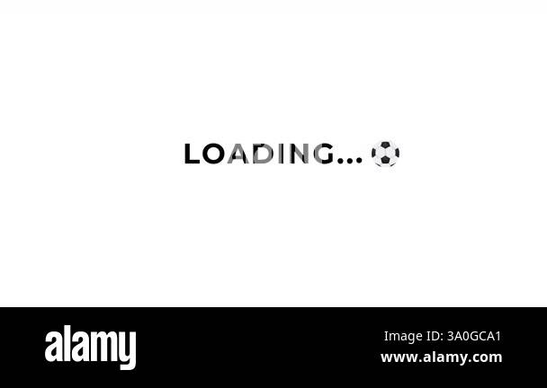 Soccer Ball Loading Animation with Interactive Letters with alpha ...