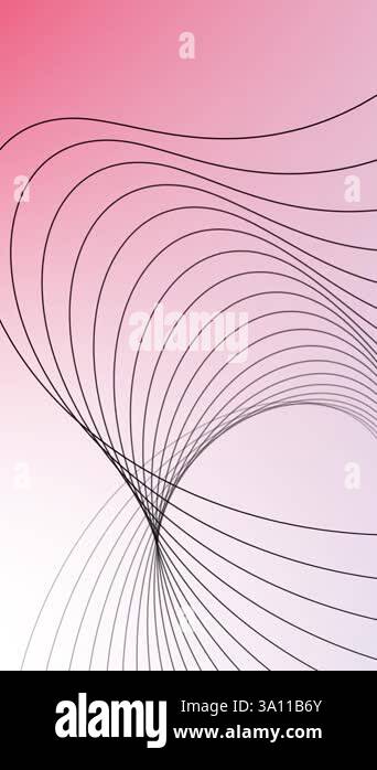Futuristic colorful wire frame wave animation. Abstract background with ...