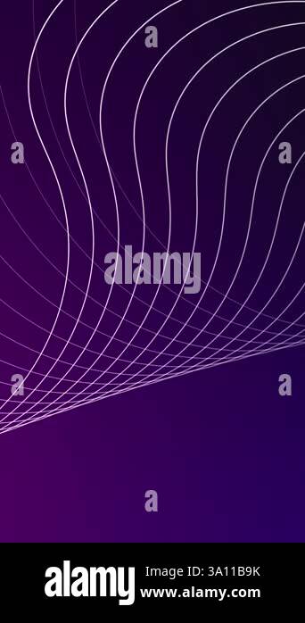 Abstract smooth line wave, gradient background animated video Stock ...