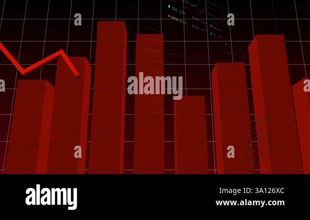 Presentation showing financial downturn graph Stock Videos & Footage ...