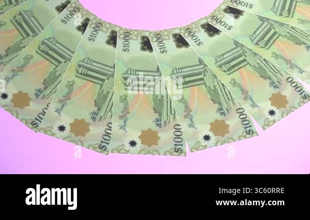 Decorative Looping Design 1000 Ringgit Curency of Brunei Darussalam ...