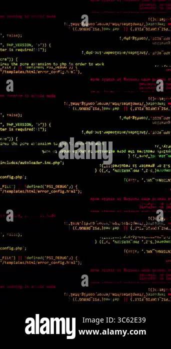 Digital computer coding animation Stock Video Footage - Alamy