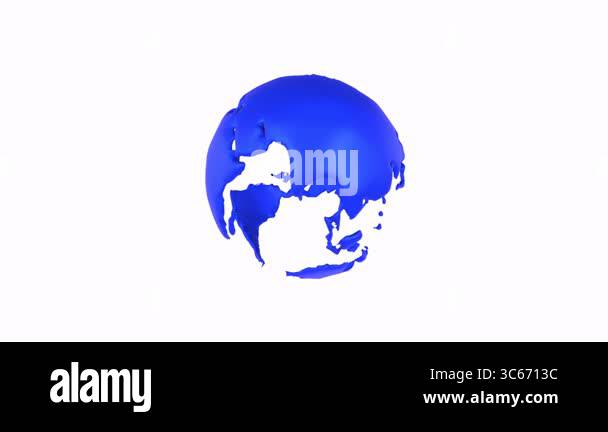 3 d map of the world in a white - 3 D Map Of The World In A White Color Of Blue Isolated In White Background 3c6713c