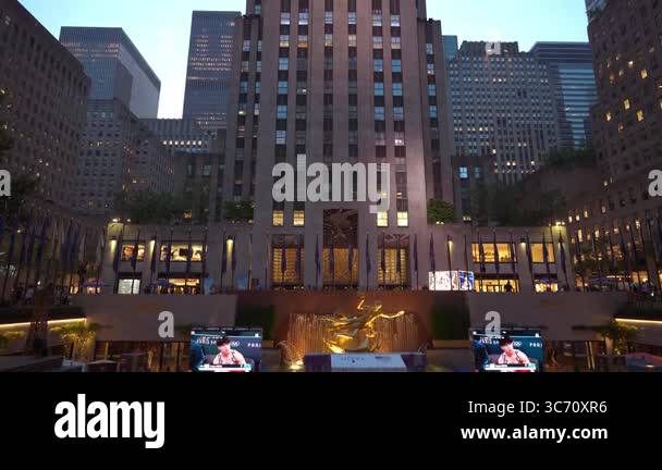 New York City, New York, USA - 07.29.2024: Explore Rockefeller Center ...