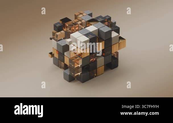 3D loop satisfying factory animation Stock Video Footage - Alamy