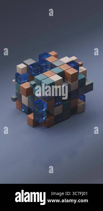 3D loop satisfying factory animation Stock Video Footage - Alamy