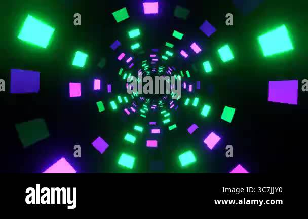 Exciting VJ loop on an abstract background with smooth flowing images ...
