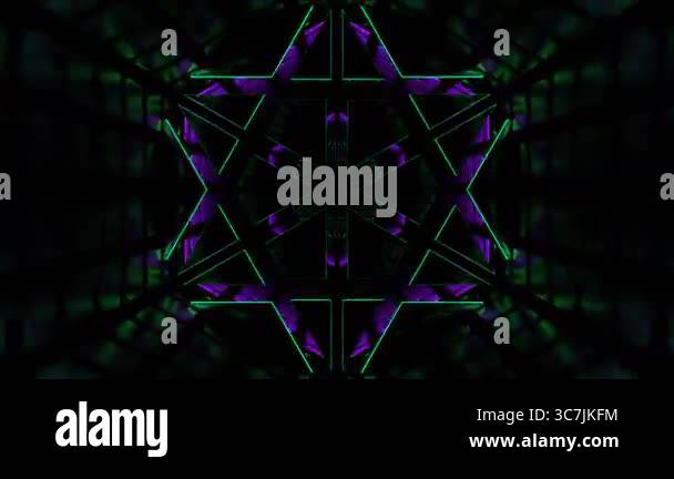 Exciting VJ loop on an abstract background with smooth flowing images ...