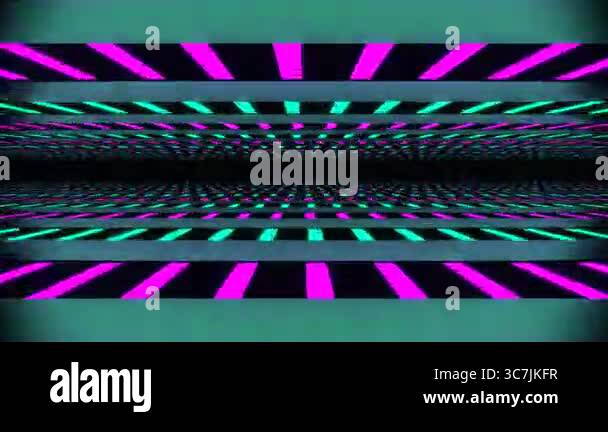 Exciting VJ loop on an abstract background with smooth flowing images ...