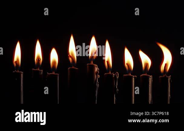 The festive atmosphere of Hanukkah comes alive with a stunning menorah ...