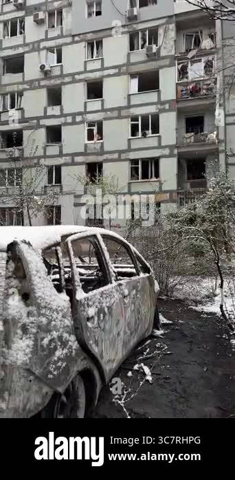 Broken windows, knocked out doors and burnt cars: the aftermath of a ...