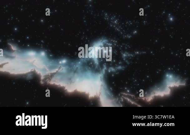 Explore the majestic dance of galaxies and luminous nebulae in space ...