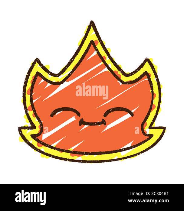 A simple looping animated Flame Chalk Drawing Stock Video Footage - Alamy
