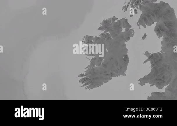 Ireland map drive Regions Grayscale - Ireland Map Drive Regions Grayscale 3c869t2