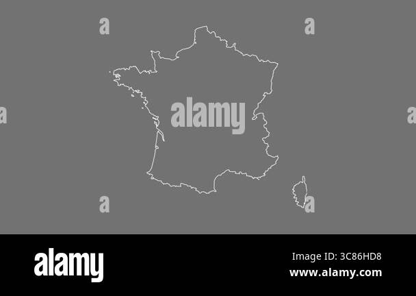 France Border Grayscale elevation - France Border Grayscale Elevation Map 3c86hd8