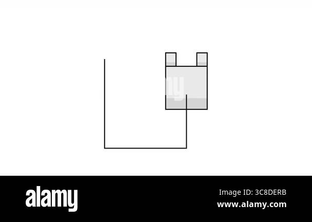 Plug With Cable Icon Animation. 4k Animation With Alpha Channel And ...