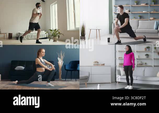 Four diverse individuals showcasing athleticism through different ...
