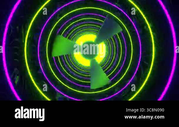 Exciting VJ loop on an abstract background with smooth flowing images ...