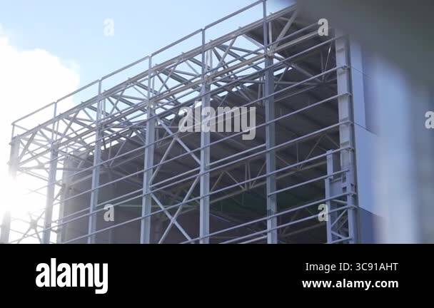 Support structure of new building in power station grounds shows robust ...