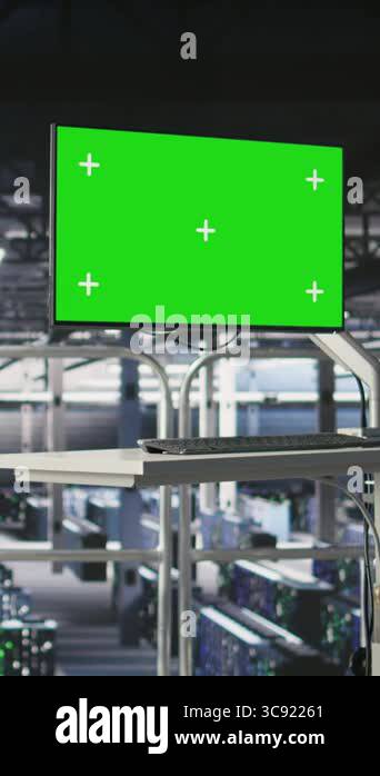 Vertical video Server hub green screen computer monitoring systems ...