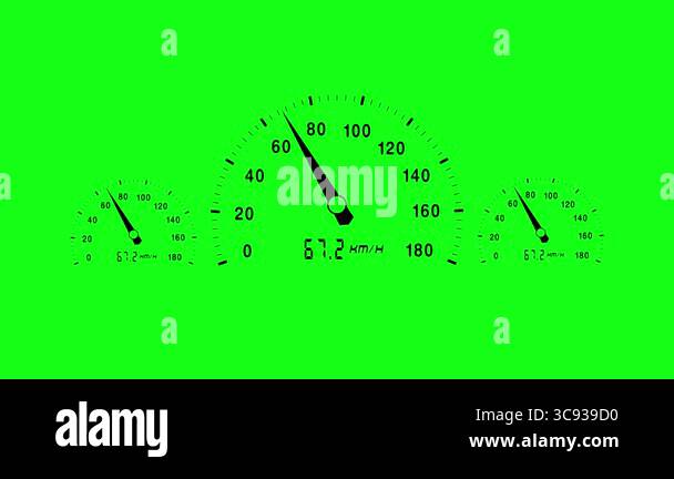 car dashboard night vision speedometer seamless loop. Fuel indicator ...