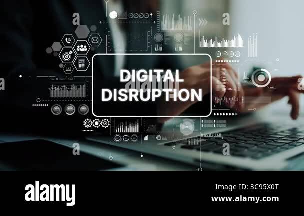 Digital disruption concept abstract technology Stock Videos & Footage ...