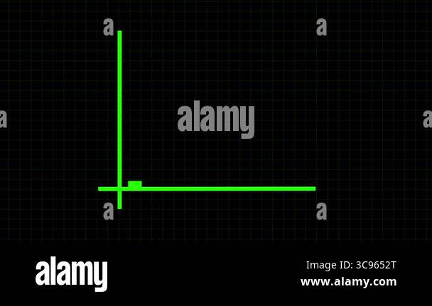Glowing business graph animation that shows strong financial growth ...