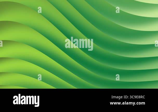 Abstract green wave pattern with smooth gradients and dynamic curves ...
