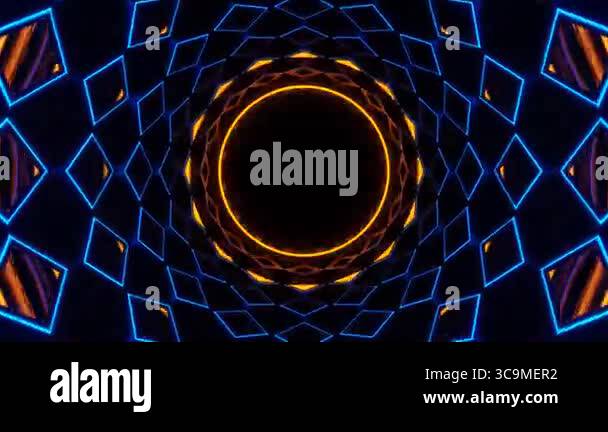 Exciting VJ loop on an abstract background with smooth flowing images ...