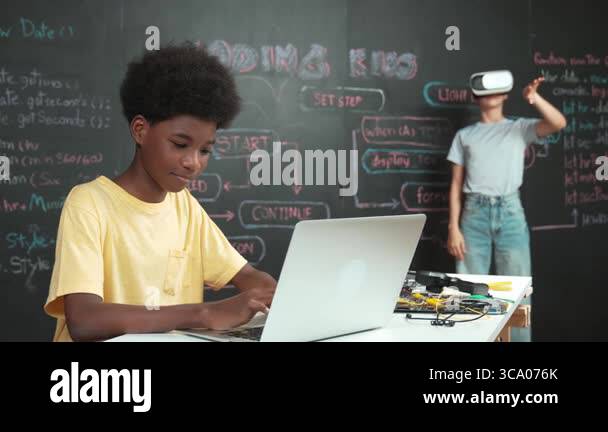 Smart african student programming and coding innovative system while ...