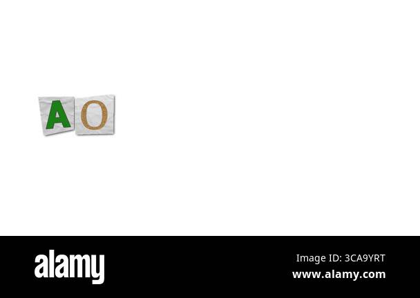 ANONYMOUS large text created with randomly rotating cut out letters of ...