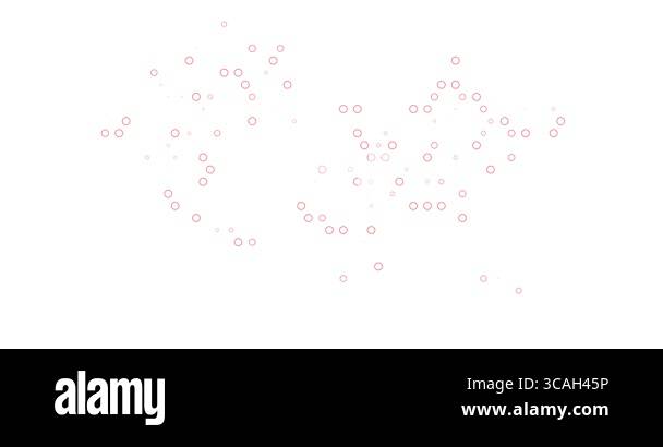 Color Grid Circles Animate World Silhouette Stock Video Footage - Alamy