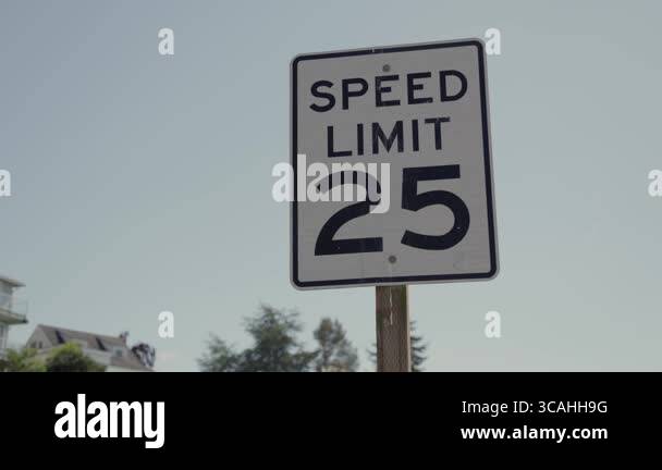 Speed limit sign 25 Stock Videos & Footage - HD and 4K Video Clips - Alamy