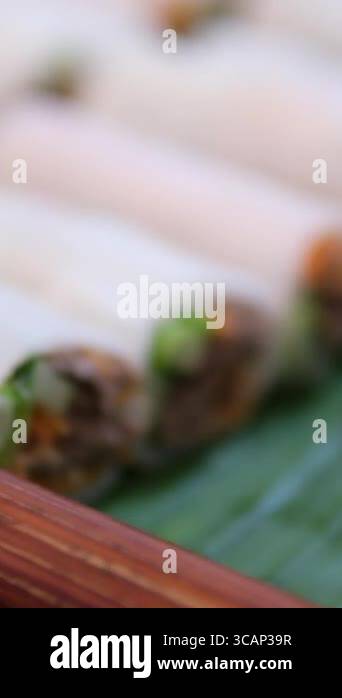 Vietnamese spring rolls - gi cun - featuring fresh shrimp, rice noodles ...