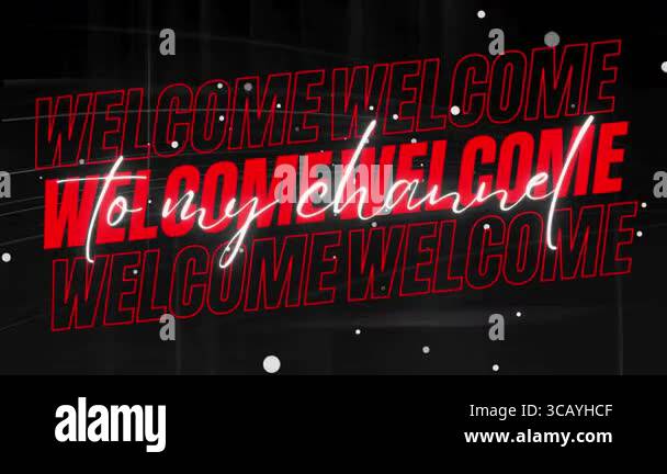 Dynamic welcome text featuring bold Stock Videos & Footage - HD and 4K ...