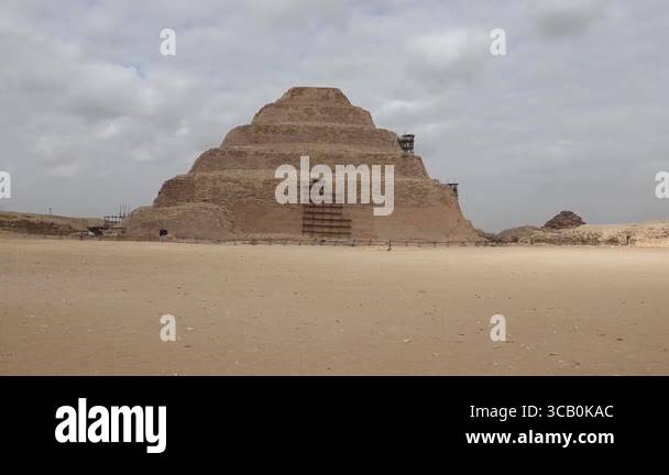 The iconic Step Pyramid of Djoser, the earliest colossal stone ...