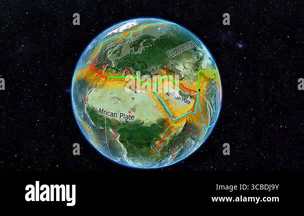 Tectonic Plates Animation