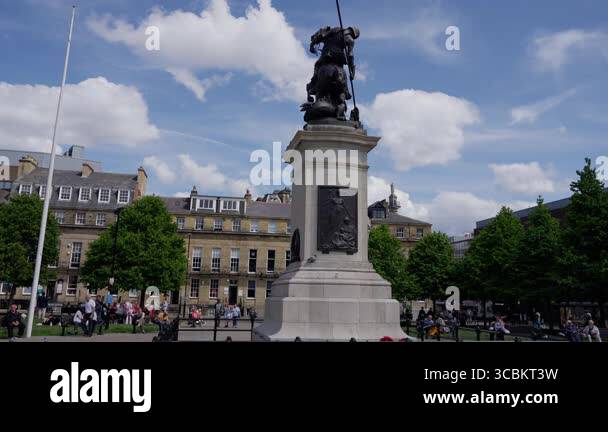 NEWCASTLE, UK - JUNE 13, 2025 - Majestic South African War Memorial ...