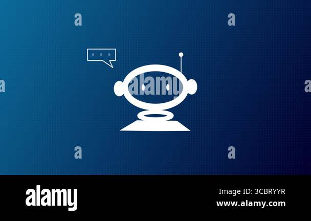 AI assistant with voice chat interface on black background. AI Voice ...