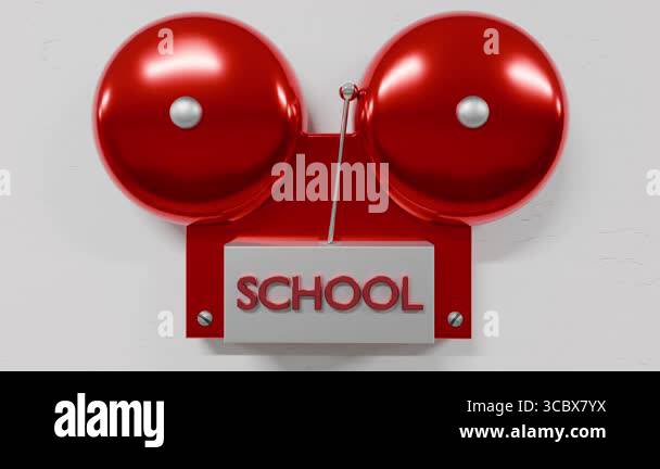 Shool Bell Ringing School bell ringing on wall Stock Videos & Footage - HD and 4K Video ...