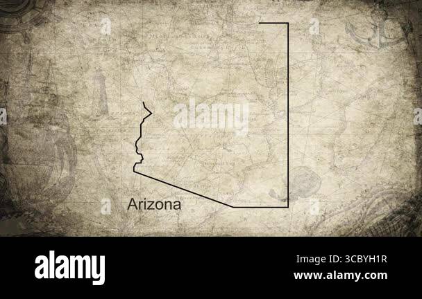 Arizona Paper Map Arizona county map Stock Videos & Footage - HD and 4K Video Clips - Alamy